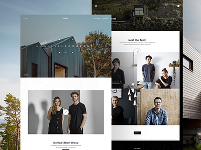 Ekbøme architecture houses landing ui web webdesign webpage website