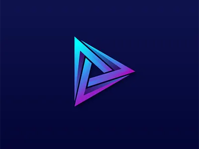 Play icon logo 3d abstract logo app branding digital forever icon illustration infinity infinity logo logo logo design music logo play play button play icon play logo triangle logo ui vector