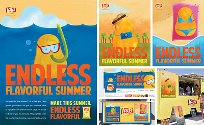 Lay's for Summer illustration vector