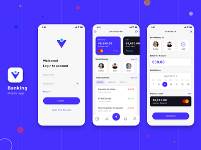 Mobile Banking banking app mobile app design online banking ui design