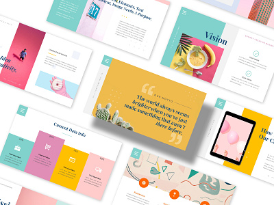 SUGARY - Creative Business Presentation Slides agency art best google slides business chart clean company creative creative google slides feminine full color gallery infographic minimalist portfolio powerpoint pptx presentation project services