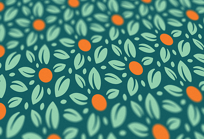 Navel Orange pattern botanical branding design flora foliage green illustration leaf minimal mint navel orange orange juice pattern teal vector