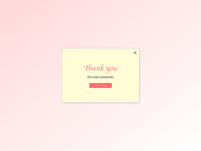 Daily UI practice - 077 Thank you dailyui dailyui077 design practice ui user interface