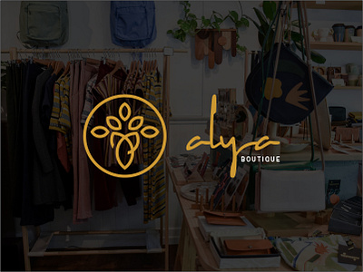 ALYA boutique boutique boutique logo branding butik design logo