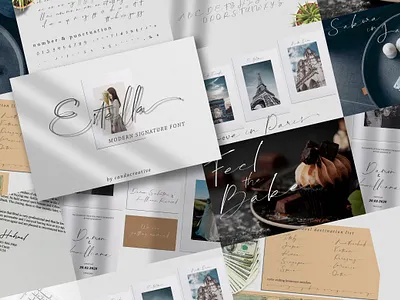 Estella Font branding design handwritten type art typedesign typeface