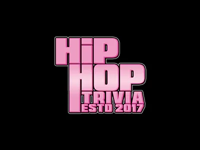 Hip-Hop Trivia, estd. 2017 adobe photoshop branding clean design graphic design logo design typography vector
