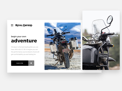 Minimal web page concecpt adobe adobexd adventures adventures in design bike bikes minimal minimalism minimalist royal enfield ux ui ux design web web design website