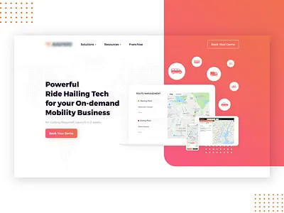 Ride Hailing website app developer app development colors concept home interface minimal website ride hailing website website design website design and development website designing