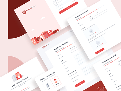 RupiahToken Website - Registration app bitcoin crypto crypto wallet cryptocurrency dashboard finance illustration landing page landingpage minimal website