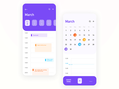 Calendar APP 2020 arrange calendar illustration remind schedule time ui