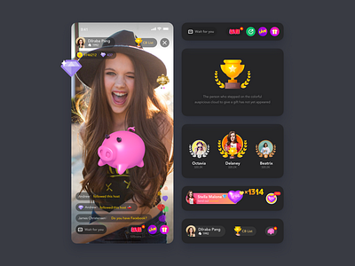 live app black design icon mobile sketch ui ux video vip