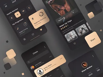 Fitness Planner App app design ui ux