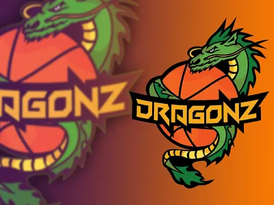 Basketball Mascot Design adobe illustrator basketball logo branding dragon illustration logo mascotlogo vector