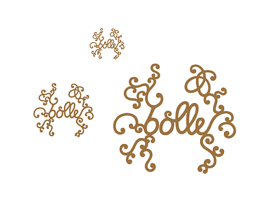 Bolle Logo – Different Sizes attractive bakery beautiful logo craftmanship decorative elegant fine flourishes handmade handmadefont lettering logo logos minimal reduced refined script script lettering sophisticated vector art