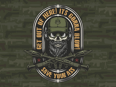 Military design adobe illustrator american apparel apparel design army color design graphicdesign guns illustration military pattern skull tshirtdesign usa vector vintage