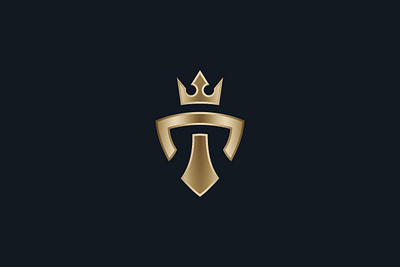 Royal T Shield Logo branding company brand logo company branding crown design letter logo luxury modern strong vector