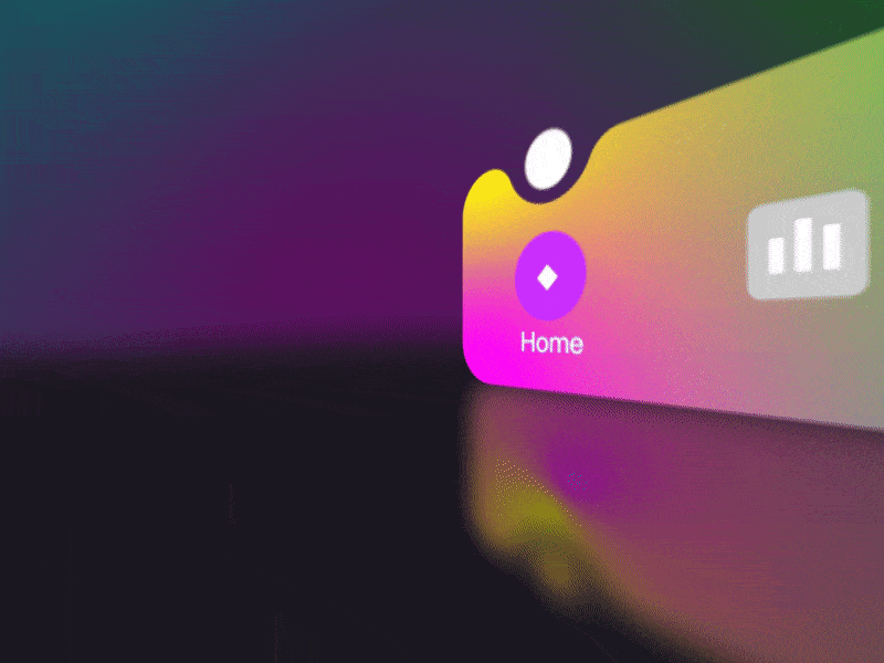Tabbar animation color design gif icon ui