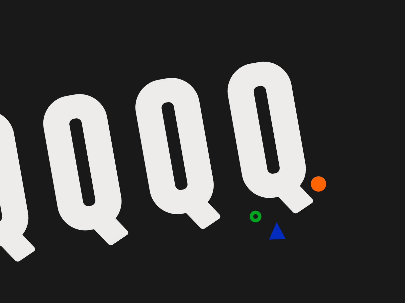 Q - 17/36 36daysoftype after effects animated animography font loop motion type typeface typography