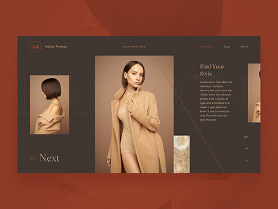 Fashion - concept layout branding composition concept design elegant fashion graphic design landing page lines logo minimal photography sketch style typography ui web webdesign website woman woman fashion