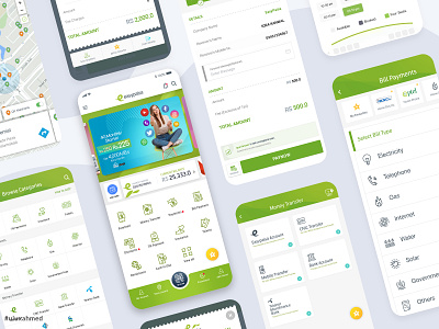 Easypaisa App New UI UX 2018 bank banking behance card dribbble easypaisa expenses home mobilepayment moneytransfer payment portfolio receipt revamp ui uidesign ux uxdesign