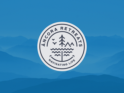 Âncora Retreats anchor anchor logo aveiro badge elvas freelancer graphic designer logo logo design logodesign logotype meditation minimalism nature navigating retreat retreats sea yoga âncora