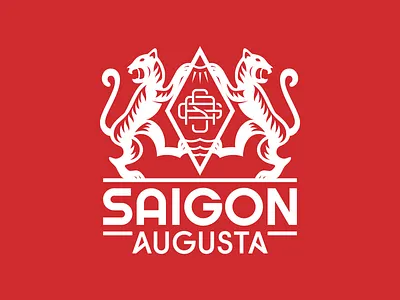 Saigon Augusta branding design logo logodesign logotype saigon saigon augusta sga typehip typography vietnam