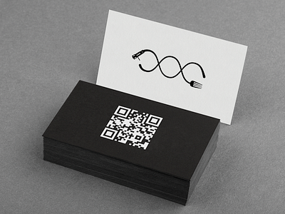 Fame & Sete • Business Card business card corporate design corporate identity graphic design letterpress logo logotype mockup photoshop qrcode