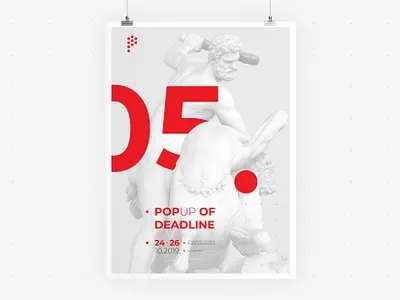POP UP Sarajevo • Poster 05 • Visual Identity advertising app branding communication deadline design event festival festival poster festive graphic identity illustration logo poster sculpture typography ui ux vector visual