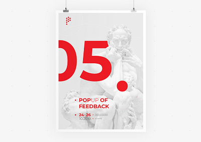 POP UP Sarajevo • Poster 03 • Visual Identity advertising app branding communication design event feedback festival festival poster graphic identity illustration logo poster sculpture typography ui ux vector visual web