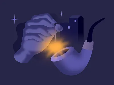 Coffee As Companion affinitydesigner futuristic glow illustration light neon night noir retro retrowave