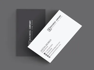 Professional business card black business card clean corporate creative professional simple stylish template