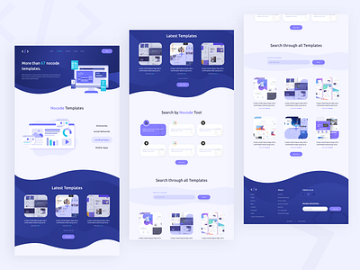 Nocode HQ Templates Page branding design code dribbble best shot graphic design landing page design product design template builder templatedesign templates templates page tutorials ui ux design user experience design user interaction user interface design visual design web page webdesign website website design