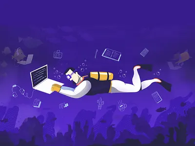 Remote Life fish life ocean remote scuba sea swim underwater working