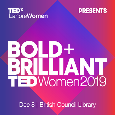 TEDxWomen2019 design poster art tedx