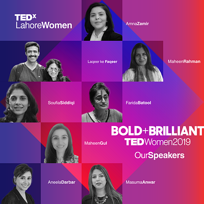 TEDxWomen2019 design poster art tedx