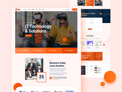 Bao IT Service Website Design about business business website footer header it landing page landingpage service service website ui ui design ux ux design website