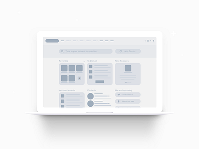 Community Desktop Wireframe crm custom components salesforce wireframe