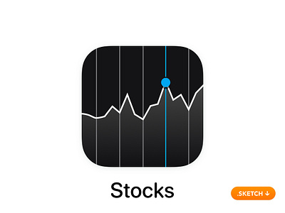 Apple Stocks App Icon aapl amazon app brand cash company connect design facebook flow google icon market money nasdaq plus share symbol volatility yahoo