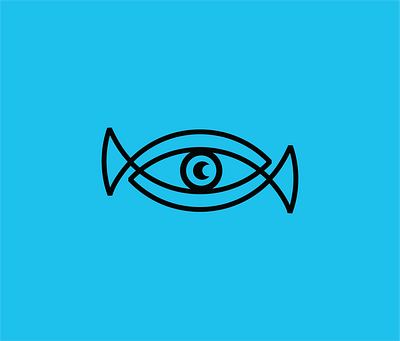 Fisheye adobe illustrator branding creative agency digitalart dribbble eye fish fish logo illustration