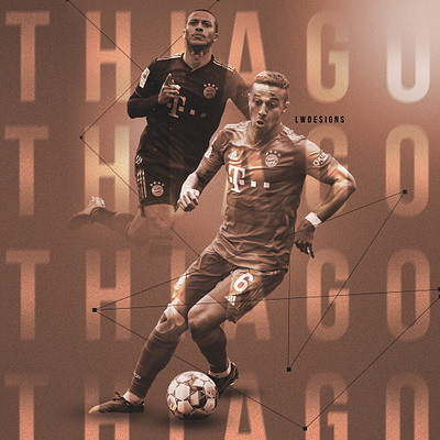 Thiago Alcântara - Bayern Munich bayern munich bundesliga design fifa fifa 20 fifa 20 edit football football club football design football edit footballer gfx gfx design illustration lionel messi photoshop poster soccer edit wallpaper