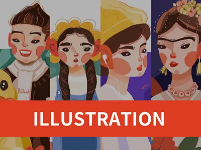 Illustration character creation practice design illustration people