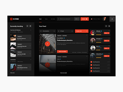 Beatstars Website Redesign Concept Pt. 1 beats cards dark ui dashboard dashboard ui digital grid hip hop interactive music typography ui uiux user experience ux web