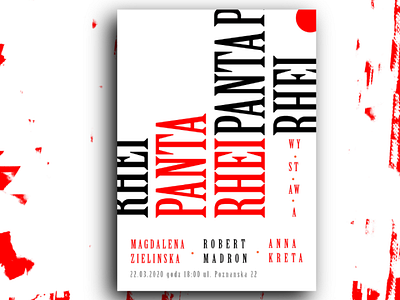 Poster I panta rhei I G§G I no4 poster photoshop layout ux ui