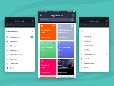 JotForm Mobile Forms design form graphic design jotform mobile mobile app mobile app design mobile ui online form ui ui design uiux
