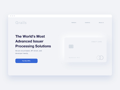 Qrails Neomorphic Web UI design neomorphic qrails ui ui design uidesign ux design web design webdesign website