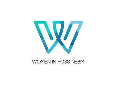 WOMEN IN FOSS COMMUNITY NSBM illustrator logo photoshop