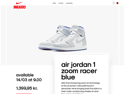 Nike sneakers product page ecommerce nike nike shoes nike sneakers product page simple sneakers webshop