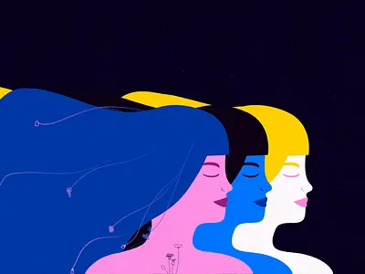 Women and Flowers 2d animation 8march adobe after effects animation beauty flowers hair illustration motion design motiongraphics plant spring woman women womens day