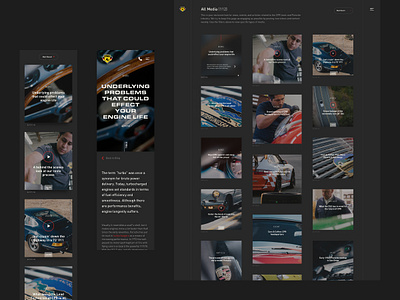 CPR – Media article blog california car classic car dark ui dealership desktop exotic feed interior page mobile mobile responsive news porsche ui ux visual design web design wireframes