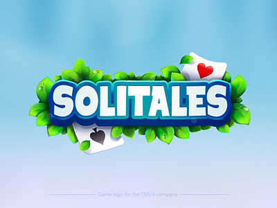 Logo Solitales app cards game garden leaves logo mobile solitaire typogaphy typography art typography design